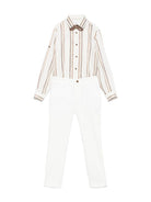 Completo tre pezzi per bambino Colorichiari marrone con chiusura doppiopetto MJ507978 4818 29 COLORICHIARI 
