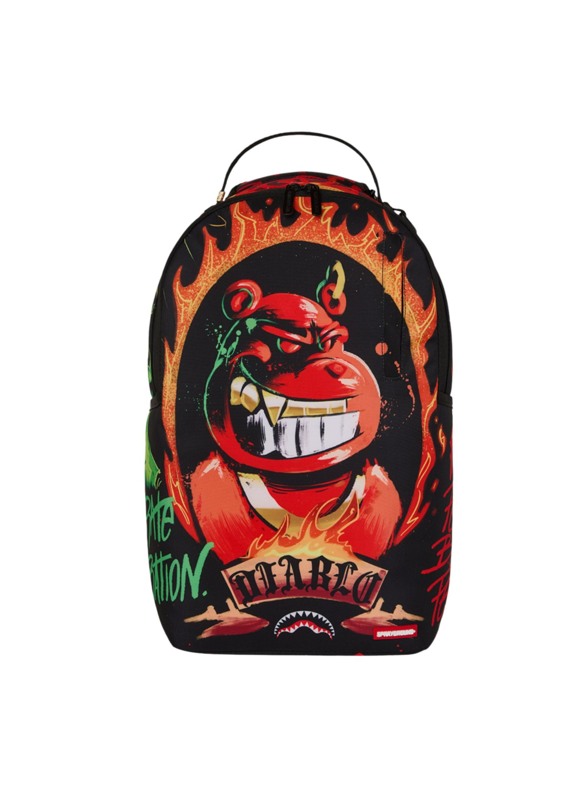 Zaino "Diablo Burning Billion" per bambini Sprayground Kid multicolore con tasca principale con zip 910B8618 NSZ SPRAYGROUND 