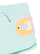 Shorts per bambina Stella McCartney Kids azzurri con stampa pesciolini TY6B69 Z3409 683 STELLA McCARTNEY KIDS 