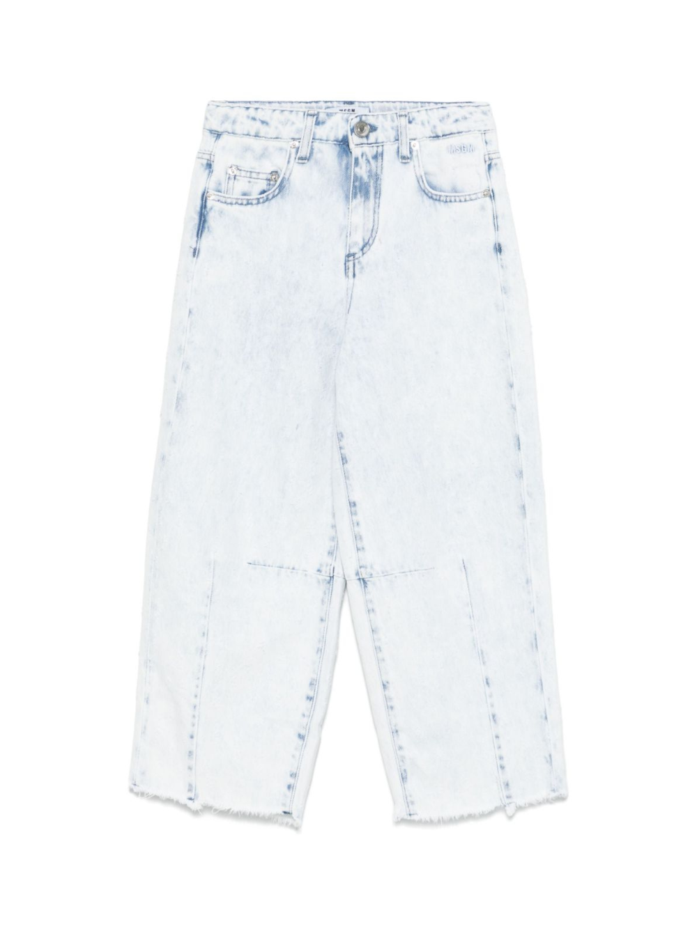 Pantaloni per bambina MSGM Kids denim con effetto vissurto S5MSJGDP180 126 MSGM KIDS 