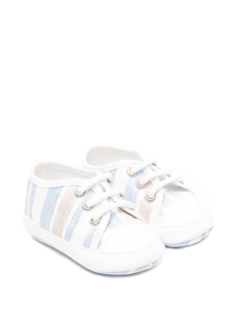 Scarpine primi passi per neonato Colorichiari azzurre con dettaglio a righe MN958468 4885 53 COLORICHIARI KIDS 