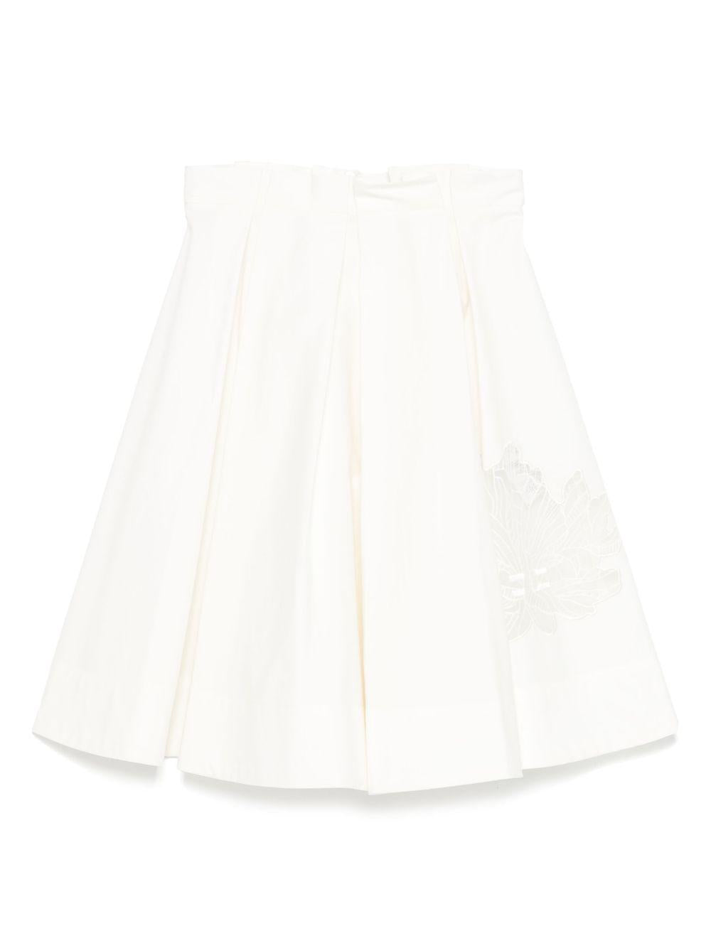 Gonna per bambina Elisabetta Franchi La Mia Bambina bianco plissettata EFGO1890CA235 0000 ElISABETTA FRANCHI KIDS 
