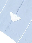 Shorts per bambino Emporio Armani Kids azzurri con logo aquila sul davanti EB001340 AF20638 U9360 EMPORIO ARMANI KIDS 