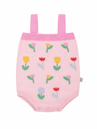 Body per neonata Stella McCartney Kids rosa con ricamo fiori TYA052 Z2423 51Z STELLA McCARTNEY KIDS 
