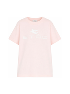 T-shirt per bambina Etro Kids rosa con stampa logo GY8Q11 Z3672 501 ETRO KIDS 