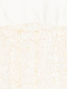 Abito per bambina Simonetta beige con applicazioni floreali SY1A32 T0102 137 SIMONETTA KIDS 