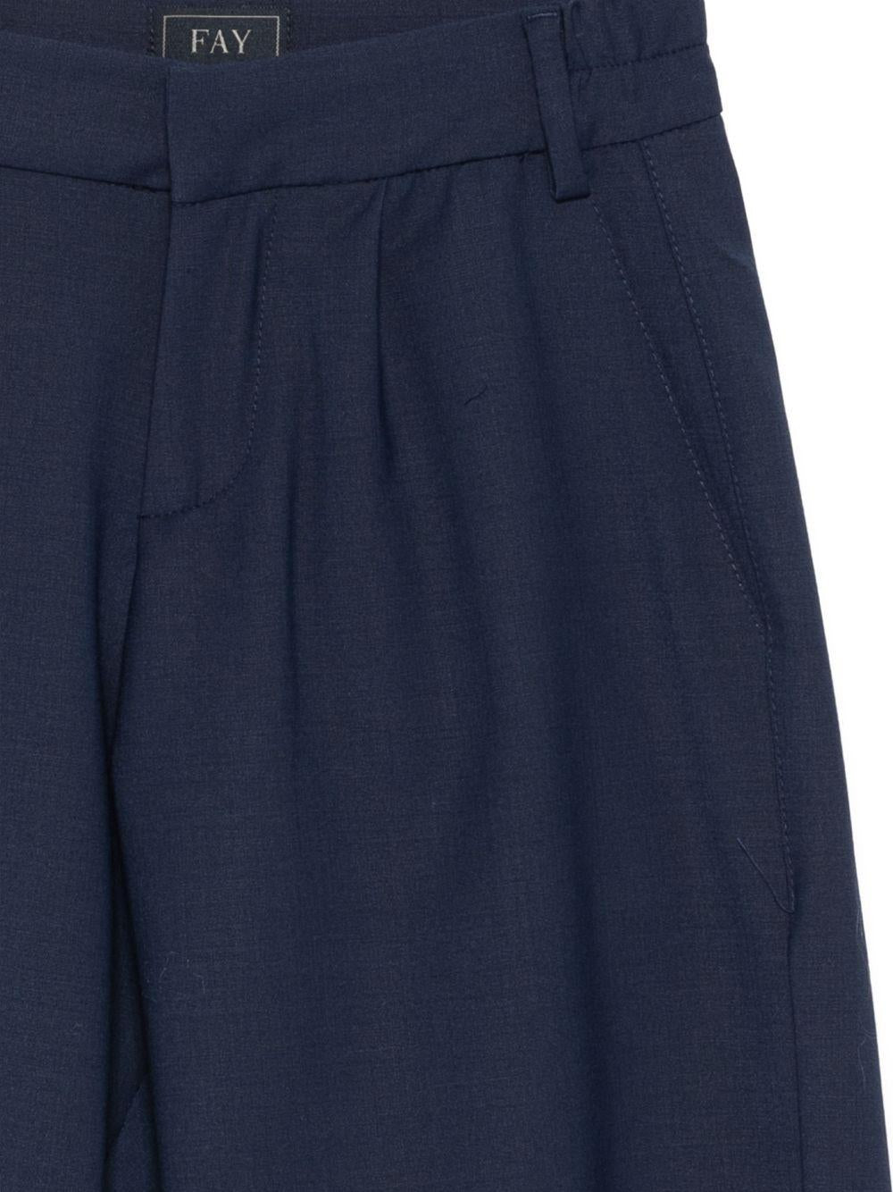 Shorts per bambino Fay Kids blu con passanti per cintura FY6P19 I0315 620 FAY KIDS 