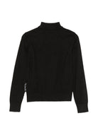 Maglione per bambino John Richmond Kids nero con dettaglio logo ricamato RBA26170LU BLACK JOHN RICHMOND KIDS 