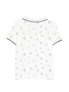 T-shirt per neonato Tartine Et Chocolat bianca con stampa grafica dinosauri all-over CC11051 13 TArtine & Chocolat KIDS 
