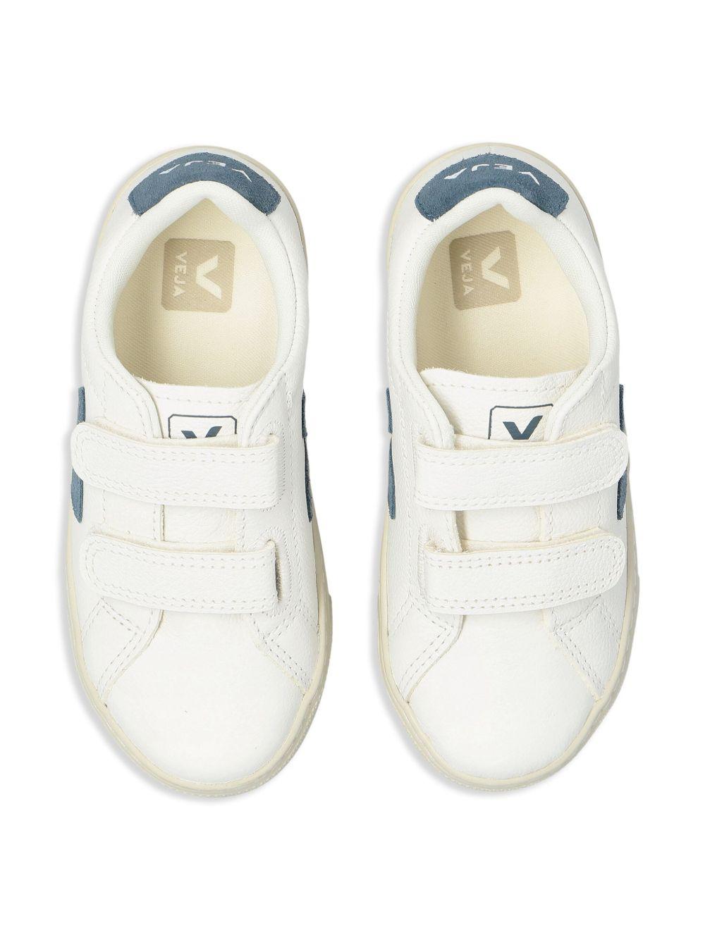 Sneakers V-90 per bambini Veja Kids bianche con chiusura a strappi SV0520643 EXTRA WHITE CALIFORNIA VEJA KIDS 
