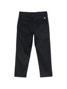 Pantaloni per bambino Roberto Cavalli Kids blu con placca con logo CBP26002PA BLUE PEACOAT ROBERTO CAVALLI KIDS 