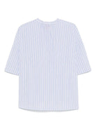 Camicia per donna Merci azzurro a righe con colletto alla coreana CAM017 VAR.1 MERCI 