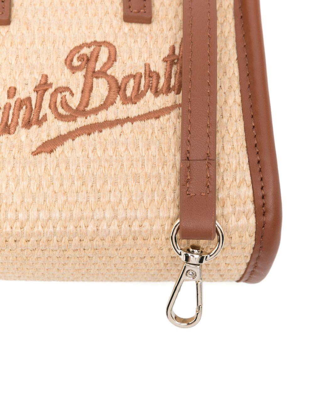 Borsa Vivian micro MC2 Saint Barth beige con trama intrecciata VIMS001 00368L MC2 ST. BARTH KIDS 