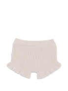 Shorts per neonata Douuod Kids beige con trama a coste DZ6059 Z3404 107 DOUUOD KIDS 
