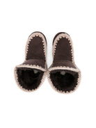 Stivali eskimo con cuciture per bambina Mou Kids marrone con punta tonda FK101000A MOCHA MOU KIDS 