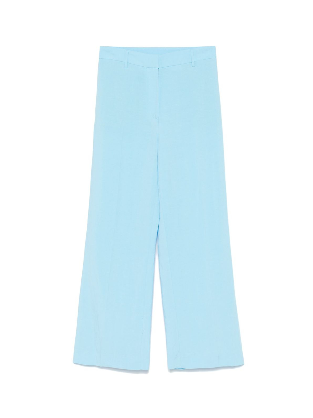 Pantaloni sartoriali per donna merci azzurro con chiusura con occhiello e zip P382 PISCINA MERCI 