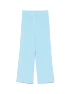 Pantaloni sartoriali per donna merci azzurro con chiusura con occhiello e zip P382 PISCINA MERCI 
