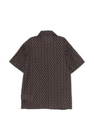Camicia per bambino Paolo Pecora Kids marrone a fantasia PP4289 EBANO PAOLO PECORA KIDS 
