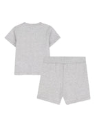 Set t-shirt e shorts per neonato Kenzo Kids grigio con dettaglio stampa K61708 A16 KENZO KIDS 