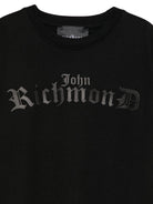 T-shirt per bambino John Richmond Junior nero con logo RBA25025TS BLACK JOHN RICHMOND JUNIOR 