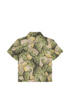 Camicia per neonato Dolce & Gabbana Kids verde con stampa cactus all-over L14S79 HS5UI HA5XN DOLCE & GABBANA KIDS 