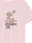 T-shirt per bambina Moschino Kids rosa con motivo Teddy Bear HUM05XLAA20 50209 MOSCHINO KIDS 