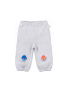 Pantaloni sportivi per neonato Stella McCartney Kids grigi con stampa grafica sul davanti TZ6300 Z4016 807 STELLA McCARTNEY KIDS 