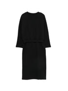 Abito per bambina Balmain Kids nero con design a strati BZ1A00 Z3183 930BC BALMAIN KIDS 