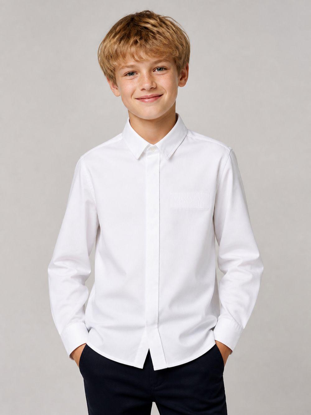 Camicia per bambino Givenchy Kids bianca con colletto classico H31391 10P GIVENCHY KIDS 