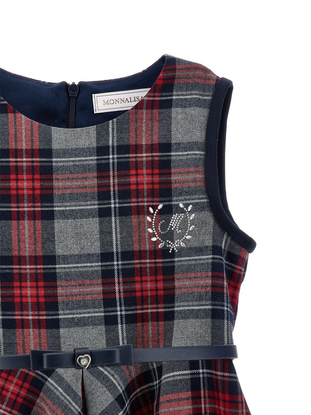 Abito per bambina Monnalisa Kids multicolore con motivo tartan 18HSCA 8321 3156 MONNALISA KIDS 