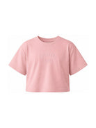 T-shirt per bambina Givenchy Kids rosa con taglio crop H31559 46G GIVENCHY KIDS 