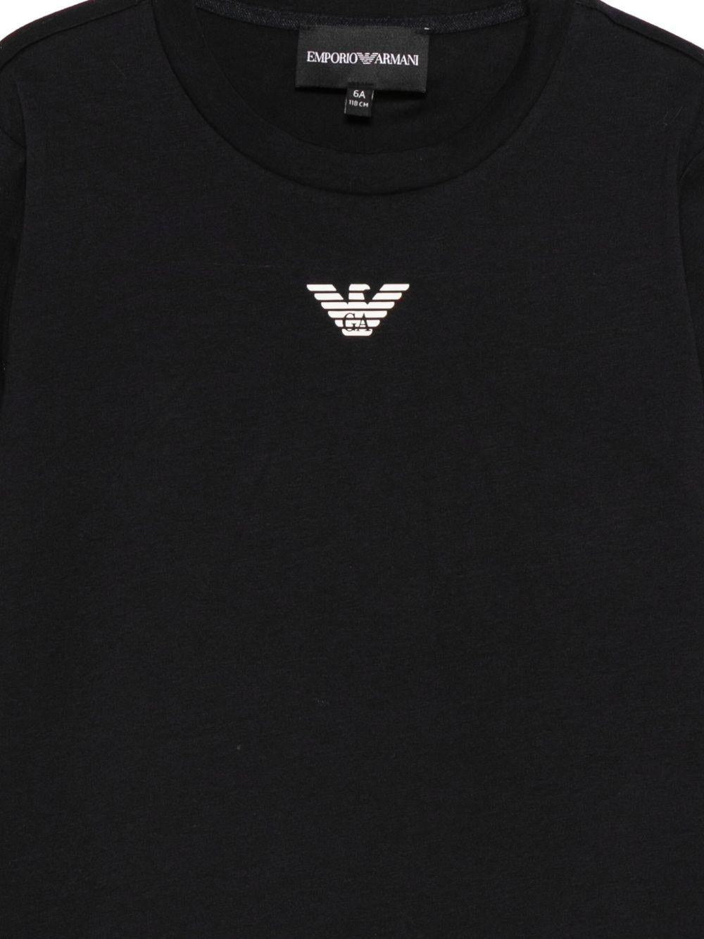 T-shirt a maniche lunghe Emporio Armani Kids bl navy con stampa logo EB000420 AF15013 MB250 EMPORIO ARMANI KIDS 