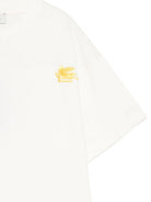 T-shirt per bambino Etro Kids bianca con logo ricamato GY8P91 Z3672 102 ETRO KIDS 