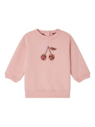 Felpa per neonata Bonpoint Dahlia rosa con motivo ciliegie W05XSWK00004 122 BONPOINT 
