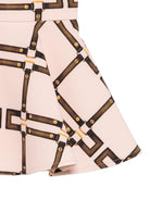 Gonna per neonata Elisabetta Franchi La Mia Bambina rosa con stampa geometrica EGGO0550GAE01 C053 ElISABETTA FRANCHI KIDS 