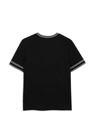 T-shirt per bambino Boss Kids nero con logo sul petto J52981 09B BOSS KIDS 