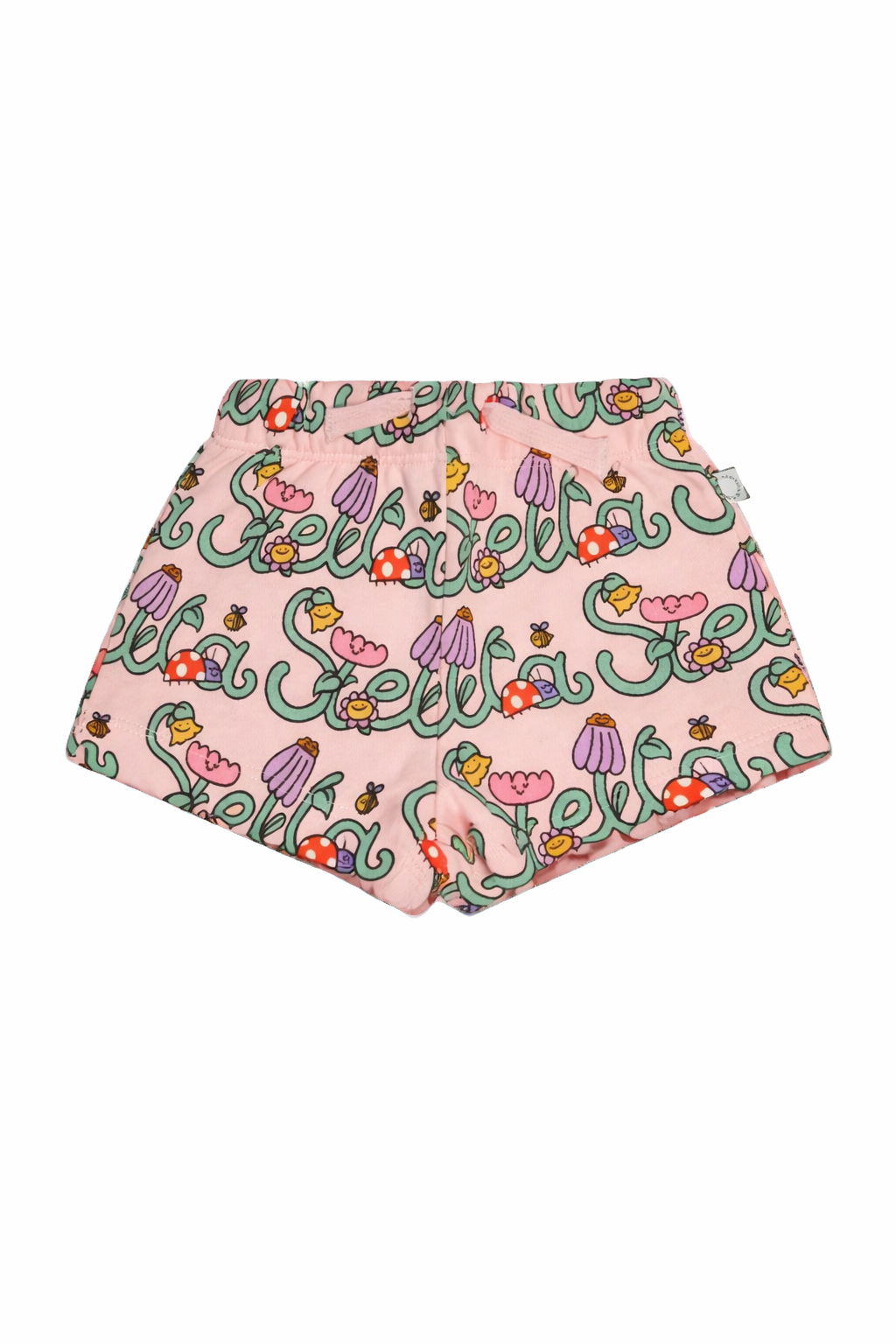 Bermuda per bambina Stella McCartney Kids  rosa con stampa grafica all-over TY6039 Z3581 51RMC STELLA McCARTNEY KIDS 