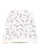 Felpa per bambino Burberry Kids bianco con stampa ombrello 8109044 B8769 BURBERRY KIDS 