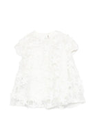 Abito per neonata Balmain Kids bianco a fiori BY1181 U0263 100 BALMAIN KIDS 