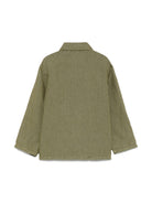 Camicia per bambino Aspesi Kids verde in lino con tasca laterale applicata S25009GCL6000 583 ASPESI 