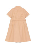 Abito per bambina Balmain Kids beige con colletto a punta BY1D61 B0094 116 BALMAIN KIDS 