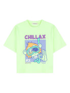 T-shirt per bambino Billieblush verde con stampa grafica U21697 552 BILLIEBLUSH KIDS 