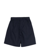 Shorts per bambino DONDUP Kids blu con logo ricamato DMBE0280CA032 4005 DONDUP KIDS 
