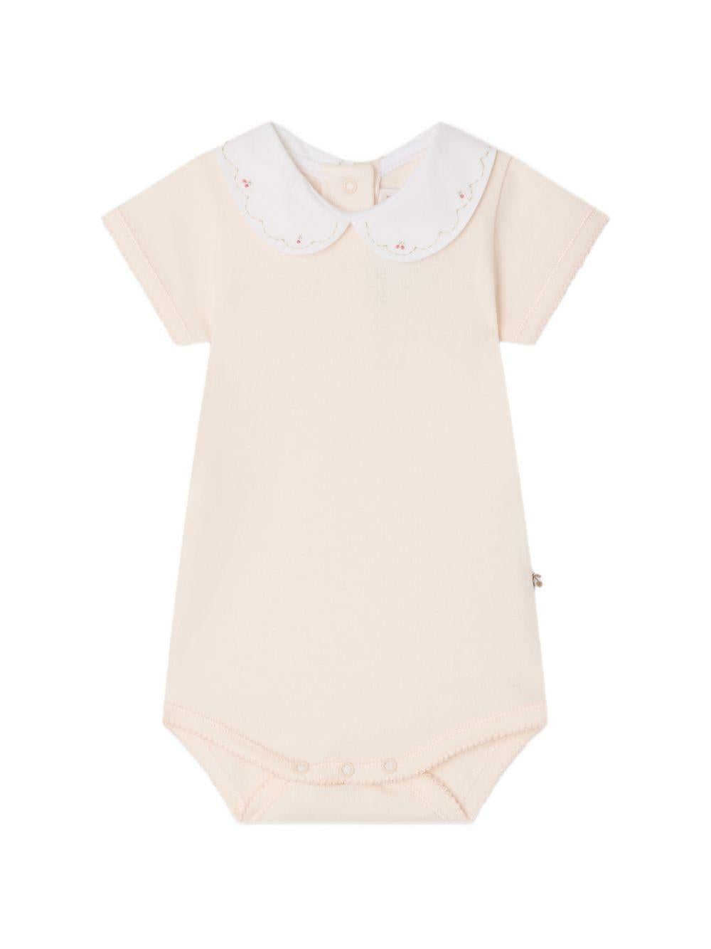 Body per neonata Bonpoint rosa con colletto Peter Pan S06NUNK00004 021A BONPOINT KIDS 
