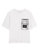 T-shirt per bambino The Marc Jacobs Kids bianca con stampa grafica sul davanti W60846 10P THE MARC JACOBS KIDS 