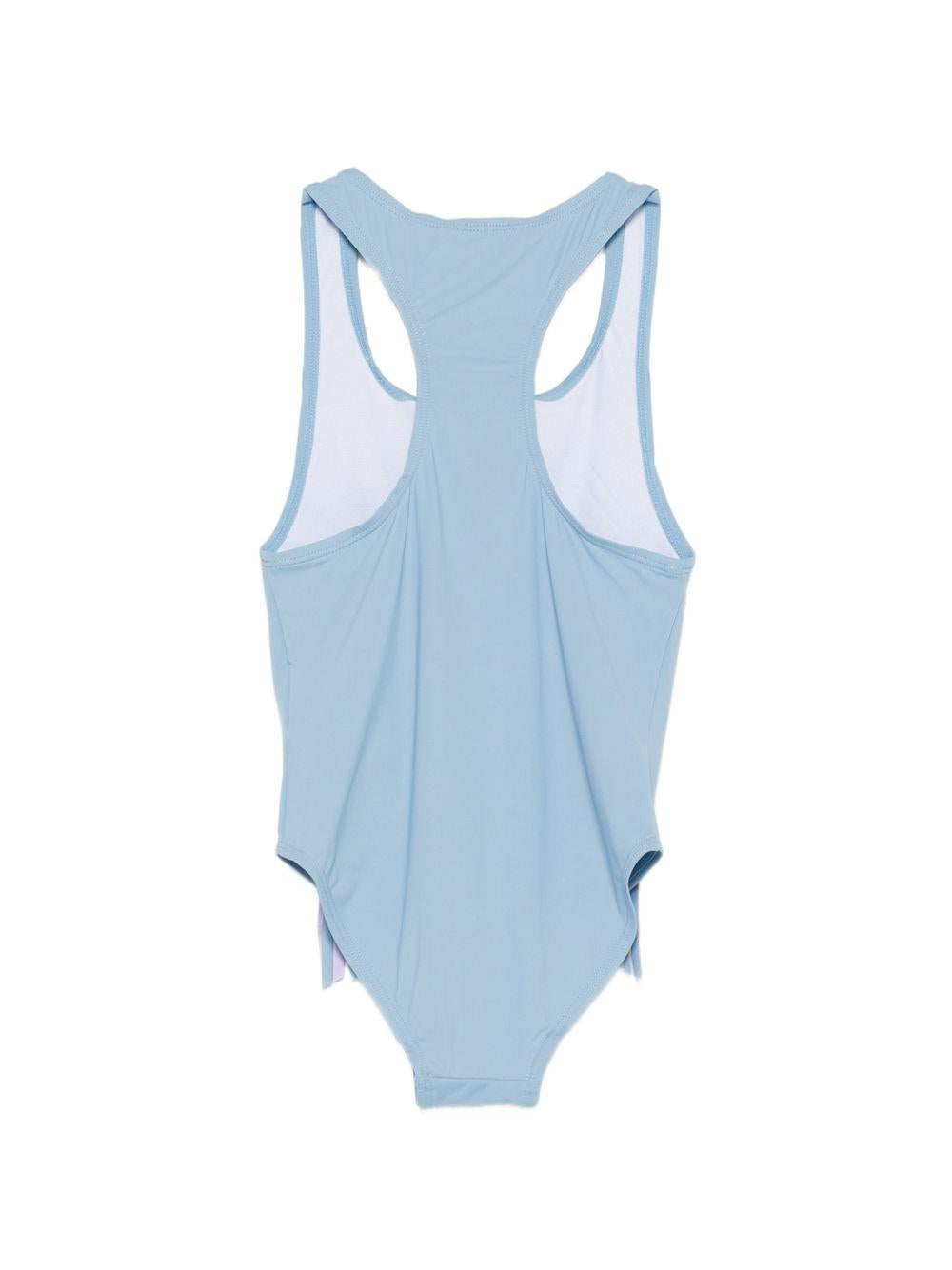 Costume da bagno per bambina Stella McCartney Kids azzurro con frange TYCB19 Z0157 606 STELLA McCARTNEY KIDS 