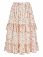 Gonna per bambina Philosophy di Lorenzo Serafini Kids bianca con stampa a fiori all-over I1G706 7602 0294 PHILOSOPHY KIDS 