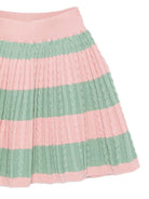 Set polo e gonna per bambina Polo Ralph Lauren Kids rosa e verde con motivo a righe 312B17824 001 Ralph Lauren kids 