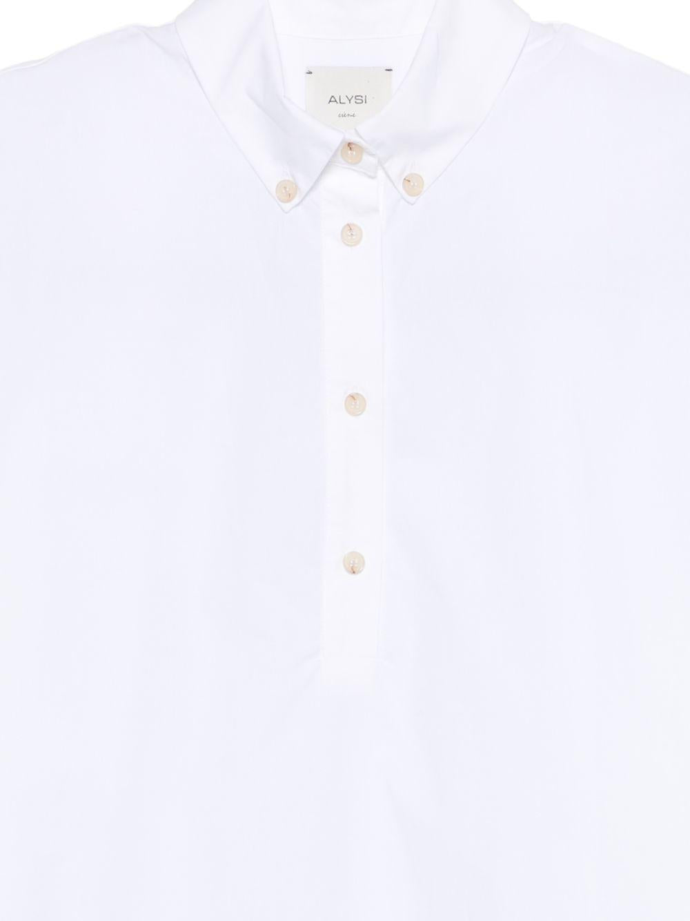 Camicia per donna Alysi bianca con colletto classico 116221 P6015 BI ALYSI 