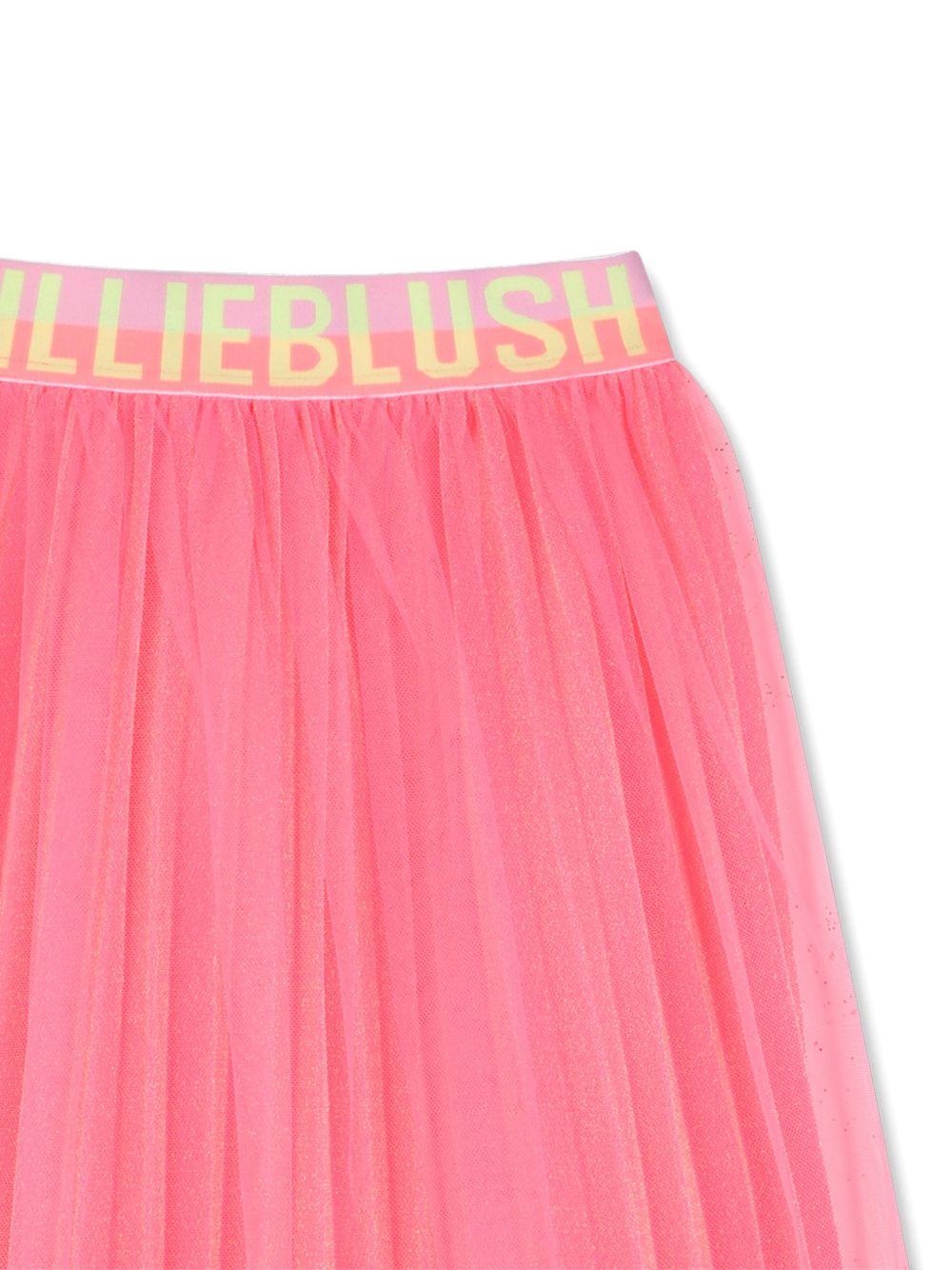 Gonna per bambina Billieblush rosa con banda logo U21865 499 BILLIEBLUSH KIDS 